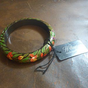 Women's Wooden Painted Bracelet Made in India